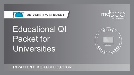 IRF: Educational QI Packet for Universities