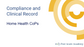 Home Health CoPs - Compliance and Clinical Record