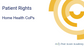 Home Health CoPs Patient Rights