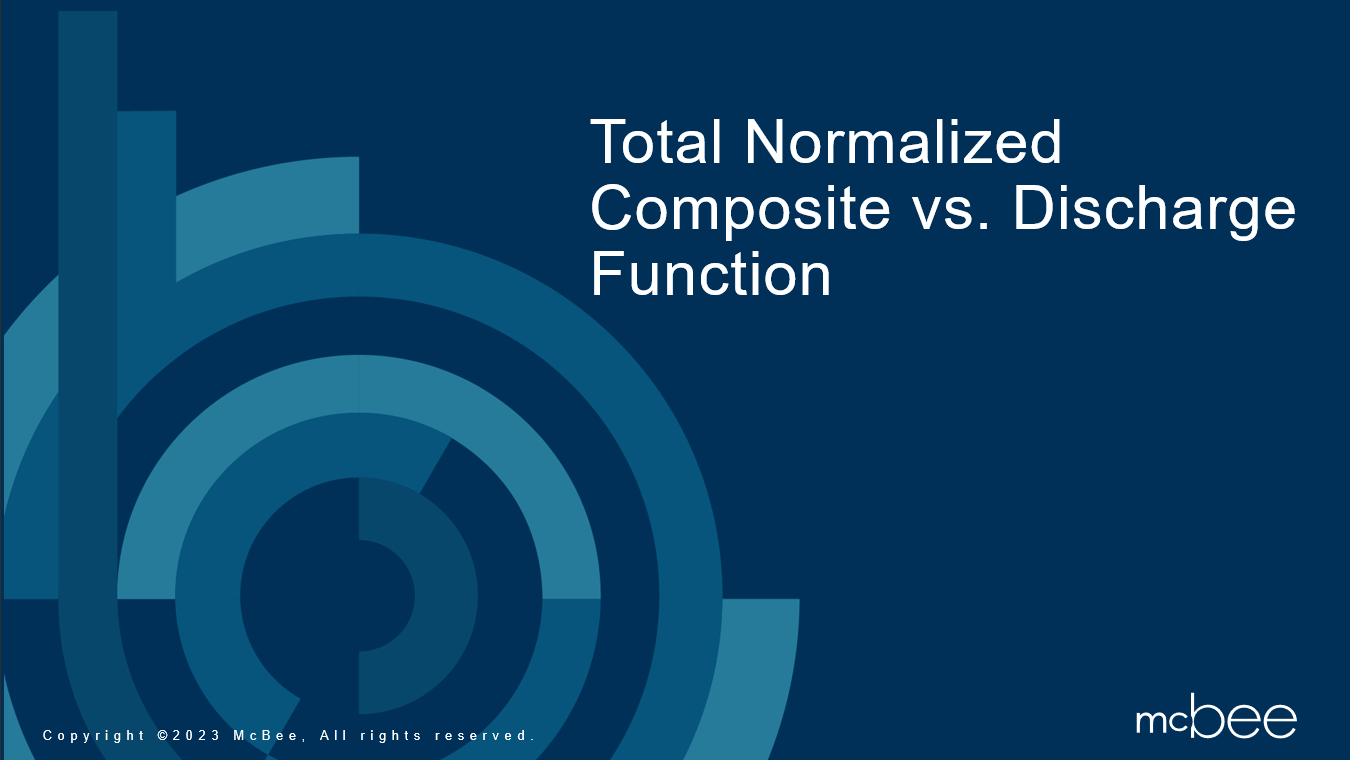 Total Normalized Composite vs Discharge Function