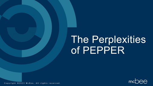 The Perplexities of the PEPPER Reports